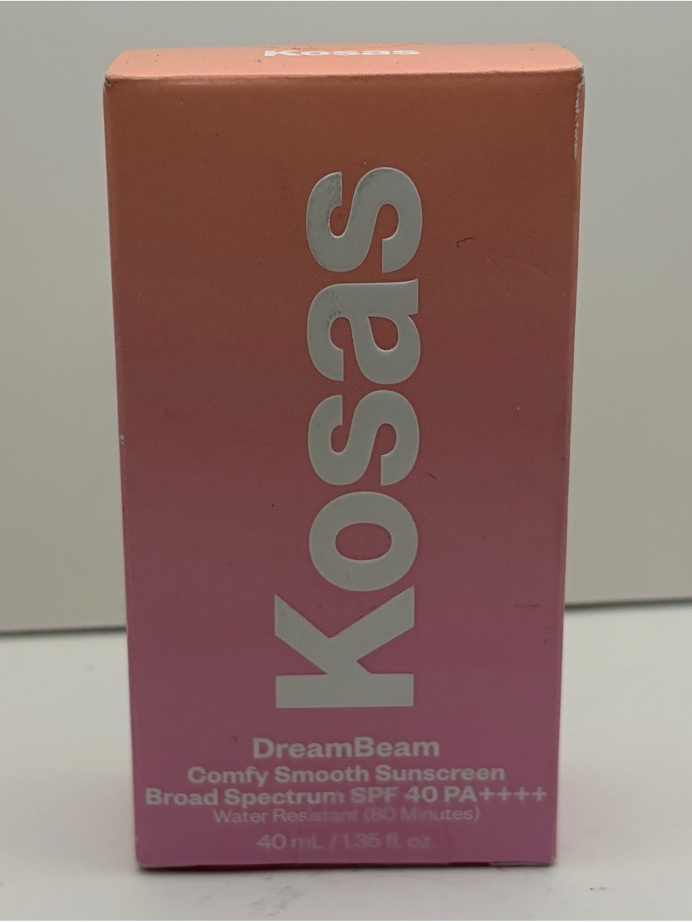 Kosas DreamBeam Comfy Smooth Mineral Sunscreen SPF 40 PA++++ 40ml 1.35oz NIB